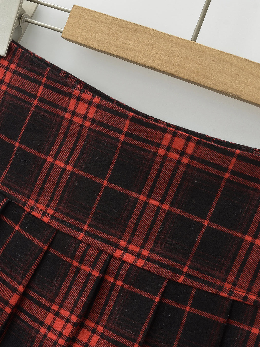 Summer Mini Skirts For Woman Vintage Korean Fashion Red Plaid Skirt Women Y2k Clothes Skirts Buttons Pleated Skirts Preppy Style