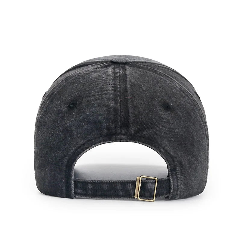 Four Seasons  Baseball Cap Casual Wash Embroidered Cap Curved Brim Bowler Sun Hat Vintage distressed