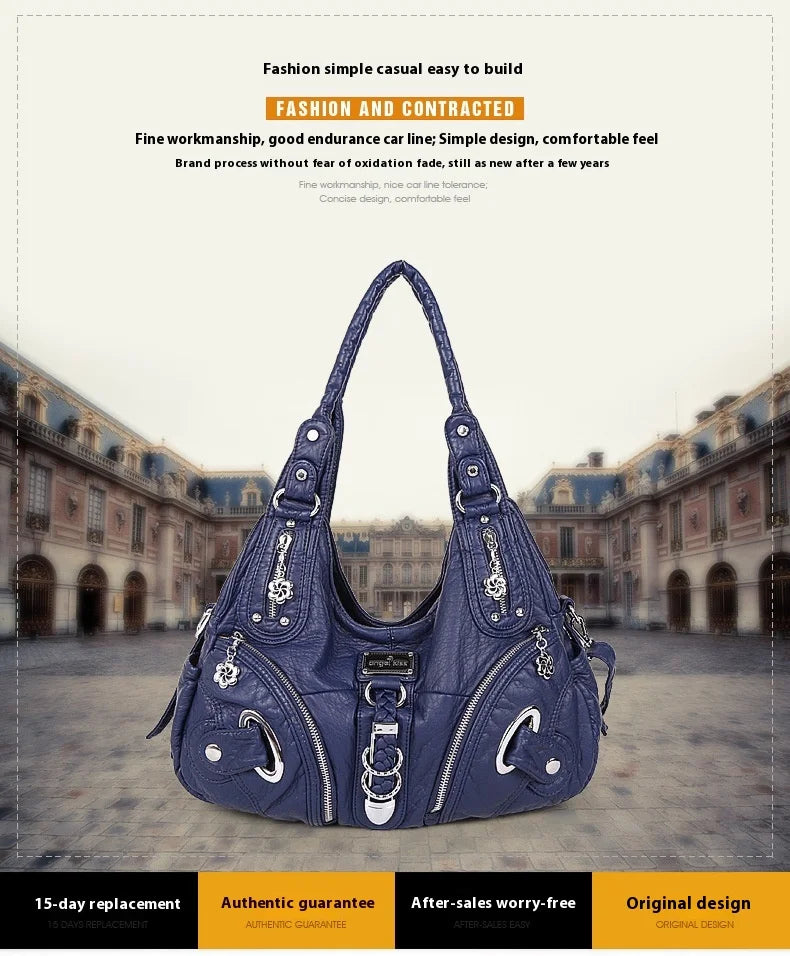 Angelkiss Frauen Handtaschen Mode Schulter Tasche Große Tote Top-griff Shopping-Pack Multifunktionale Satchel Dame Geldbeutel