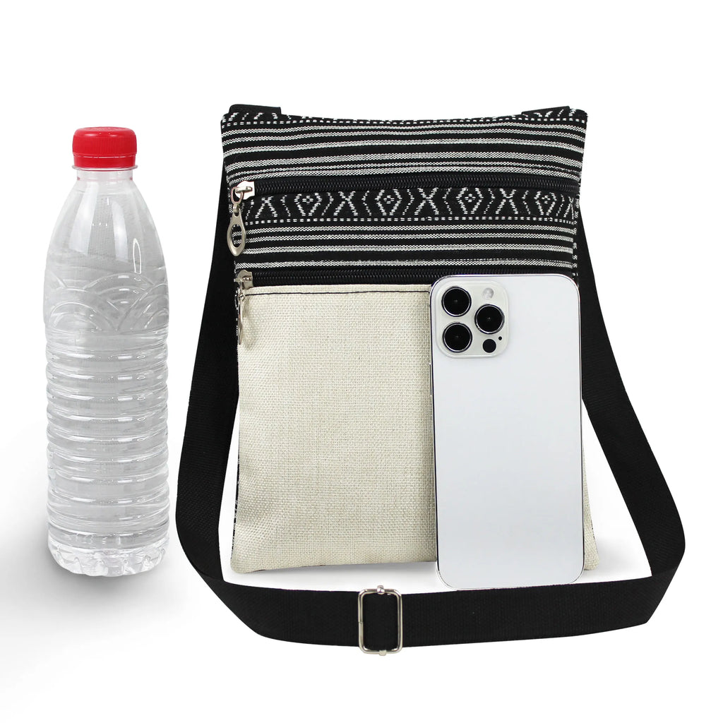 Bohemian-style Moth Unisex Crossbody Bag Adjustable Strap Men's Crossbody Bag Women's Outdoor Shoulder Bag