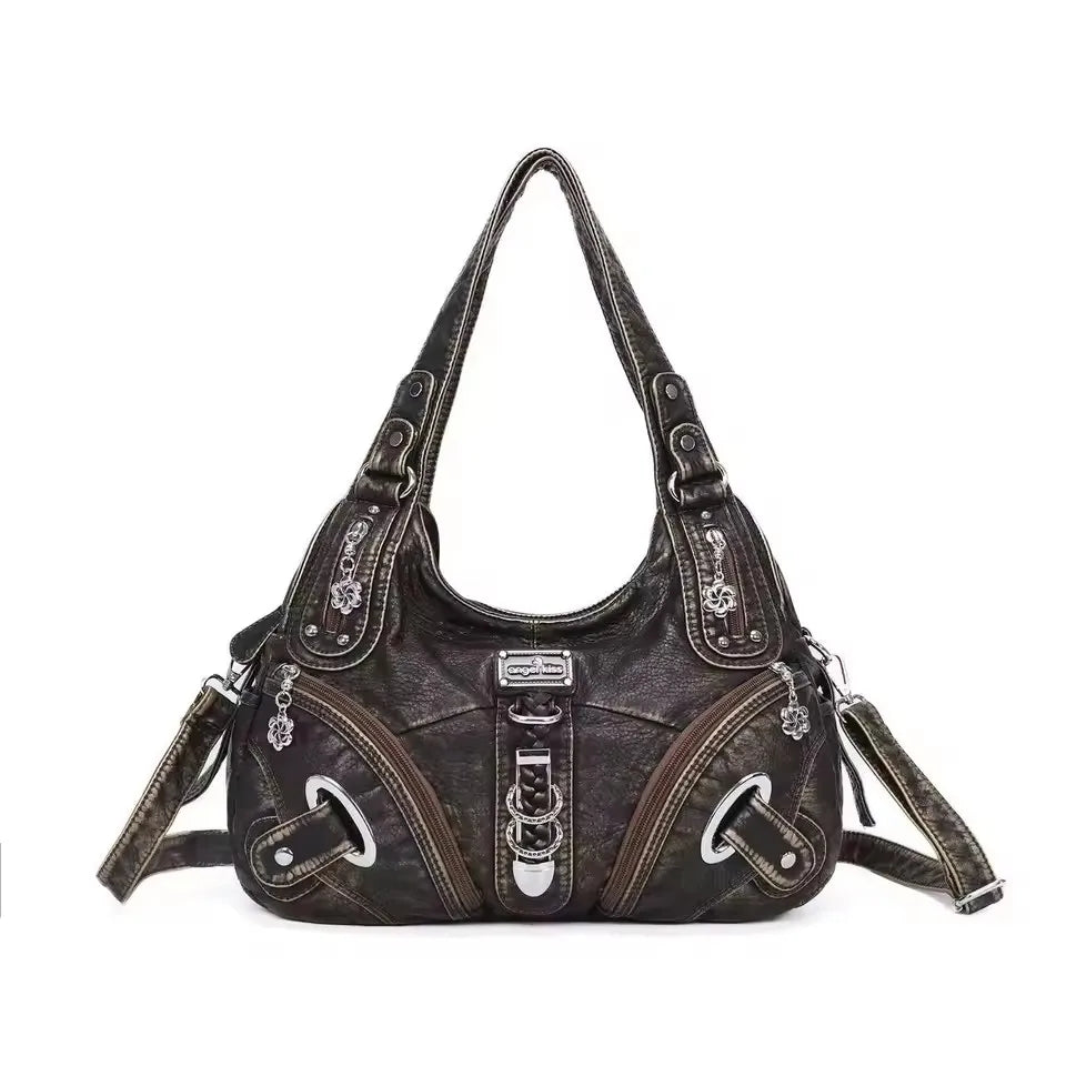 Angel kiss Women Handhag Large Fashion Shoulder bags Vintage Shoulder Bags Female Top-handle Tote Bag Large Purse