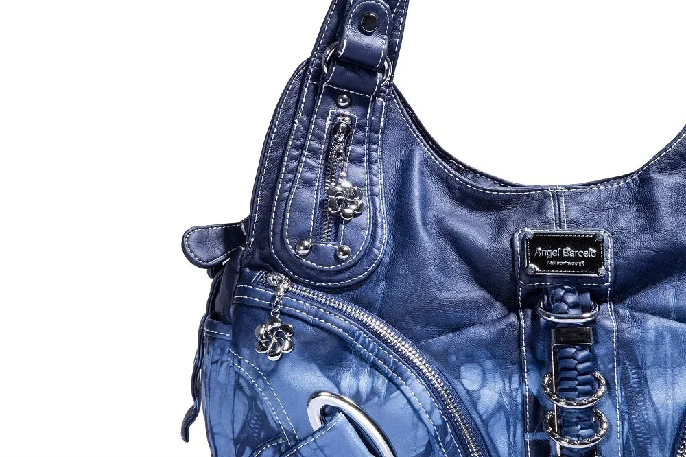 Angel kiss Women Handhag Large Fashion Shoulder bags Vintage Shoulder Bags Female Top-handle Tote Bag Large Purse