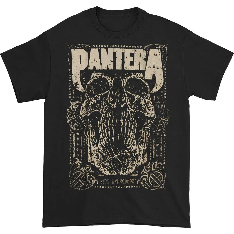 Pantera band 100%Cotton 101 Proof album Graphic Tshirt Men Women unisex oversized Tshirt Gothic skull hip hop Y2k fashion shirt