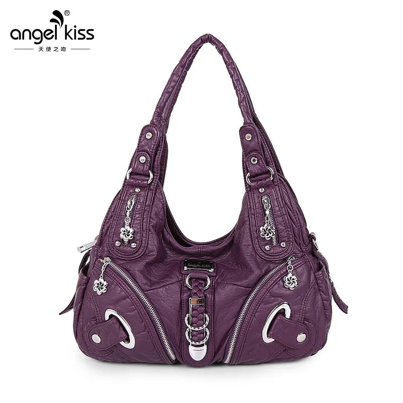 Angelkiss Frauen Handtaschen Mode Schulter Tasche Große Tote Top-griff Shopping-Pack Multifunktionale Satchel Dame Geldbeutel