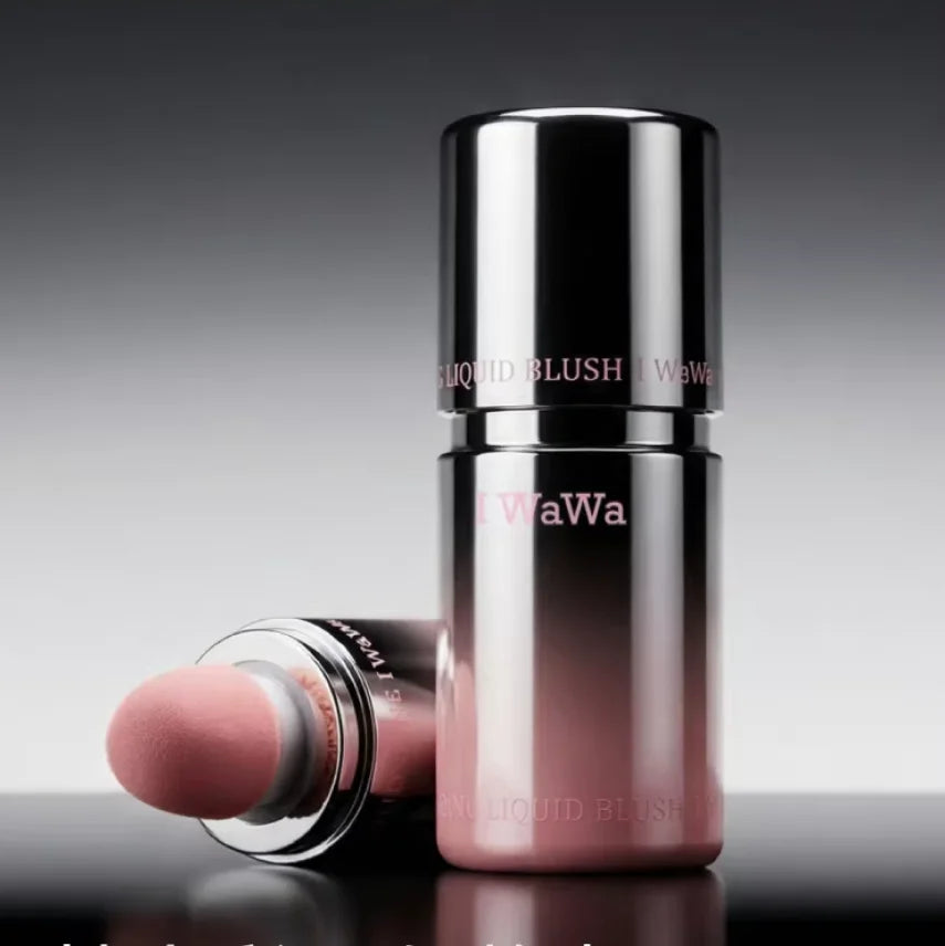 I wawa Bang Bang Liquid Blush,Cheek & Lip Tint,Natural Water Glow Dewy Finish,Long-Lasting Face Makeup Blusher Stick