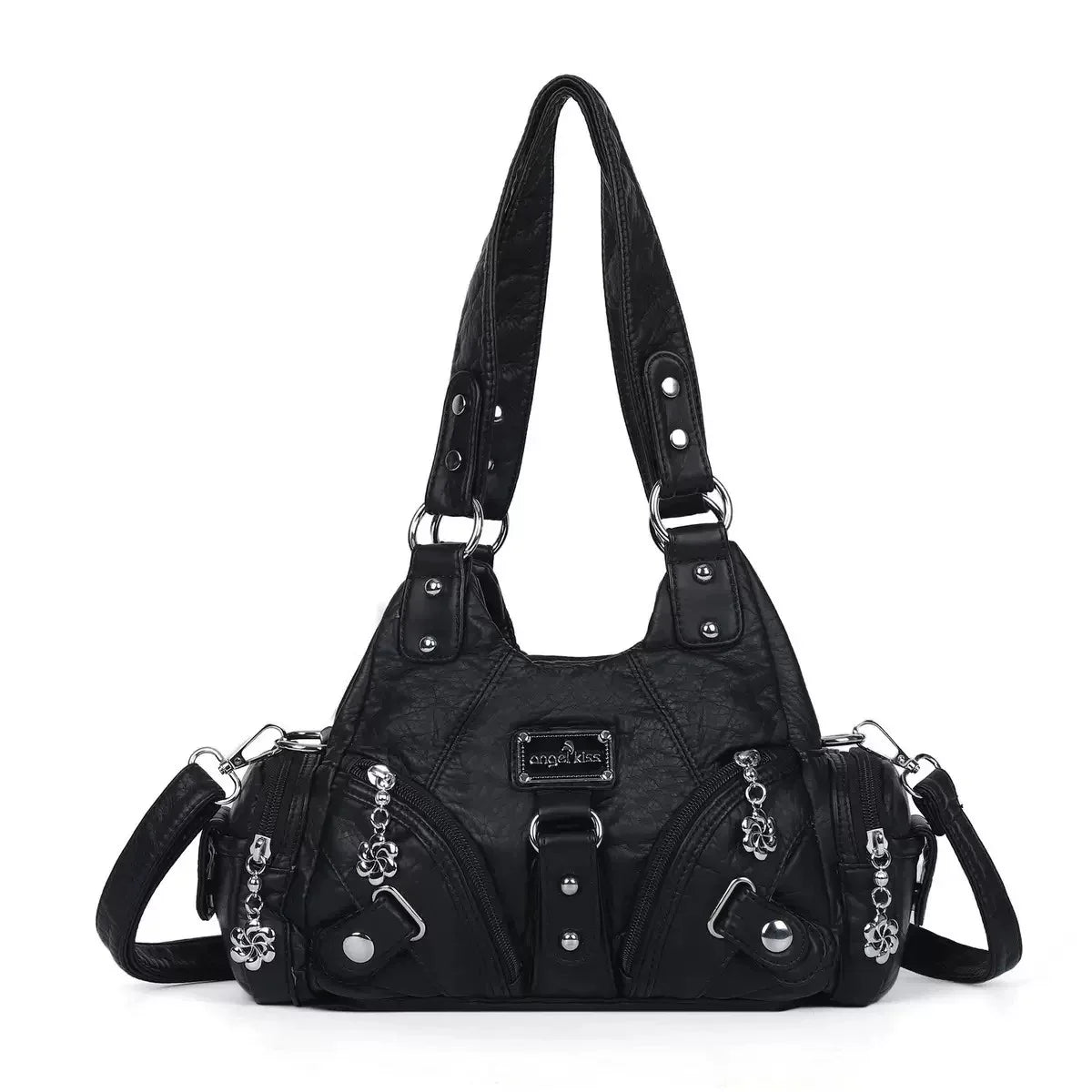 Angel Kiss Soft Tote Bag Women Handbags Small Top-handle Fashion Satchel Multi-Pockets Crossbody Shoulder Bag Hobos Phone Pack