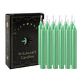 12 Pcs 3.9*0.4In（10.1*1.2Cm） Green Small Stick Candles, No Drip, No Smoke, No Scent, Household Dinner Candles, Hand-Poured, High-Quality, Suitable for Various Places and Holidays.