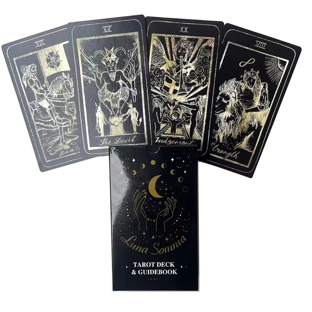 78 Cards/Deck Shores Of Moon Luna Somnia Tarot Complete Full Deck Starry Dreams Celestial Astrology Witchy Divination Tool Gifts