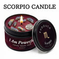 Gemini Constellation Scented Candle, Lemon Basil, Astrology Aromatherapy Candle in Tin, Home Fragrance Decor Birthday Gift, 3oz