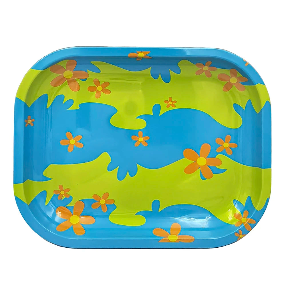 7X5.5inch Metal Tobacco Rolling Tray Multi Cigarette Dish Tin Storage Plate Roller Container 18*14cm Ashtray Rolling Tray