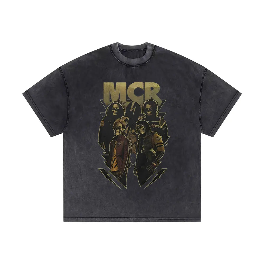 Washed Vintage My Chemical Romance 2007 Tour T Shirt Men Women Parade Punk Emo Rock Band T-shirts Man Fashion Oversized T Shirts