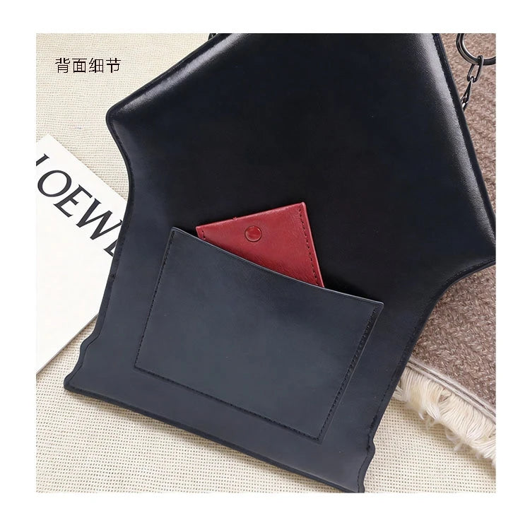 Niche Gothic Chapel Handbag for Women Unique Stained Glass Cathedral Tote Bag Bamboo Crossbody Bag for Dark Grunge Aesthetic