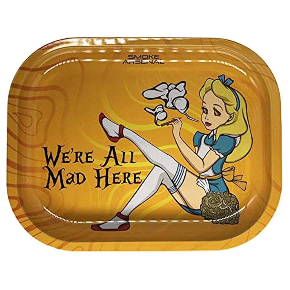 7X5.5inch Metal Tobacco Rolling Tray Multi Cigarette Dish Tin Storage Plate Roller Container 18*14cm Ashtray Rolling Tray