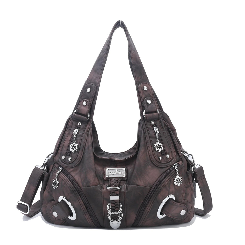 Angelkiss Frauen Handtaschen Mode Schulter Tasche Große Tote Top-griff Shopping-Pack Multifunktionale Satchel Dame Geldbeutel