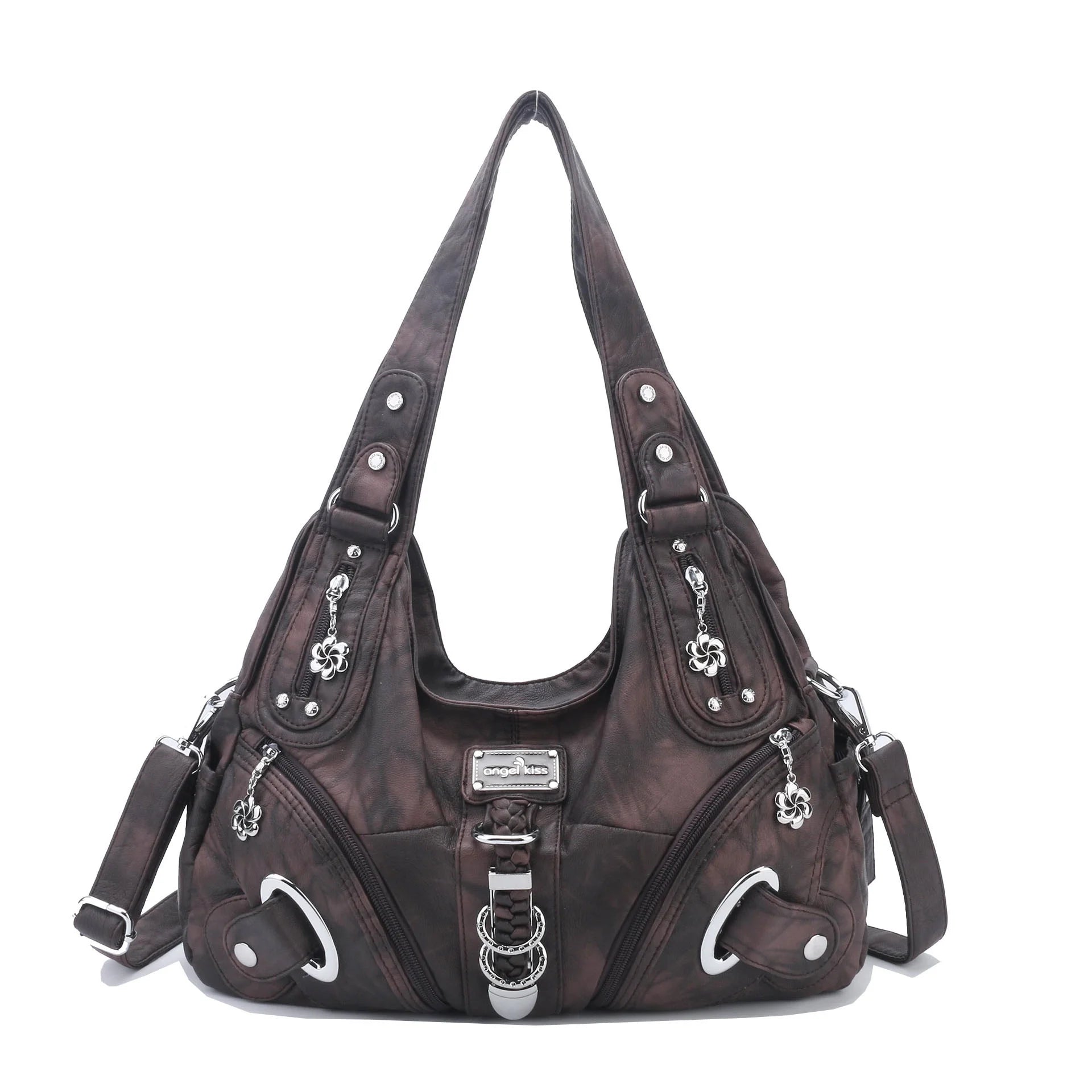 Angelkiss Frauen Handtaschen Mode Schulter Tasche Große Tote Top-griff Shopping-Pack Multifunktionale Satchel Dame Geldbeutel