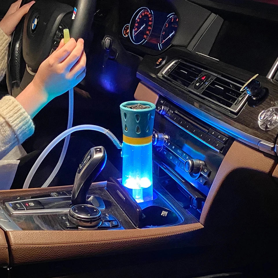 LED Arabic Cup Portable Shisha Hookah Fashionable Removable  Holder Handheld Car Hookah Household  In The Car