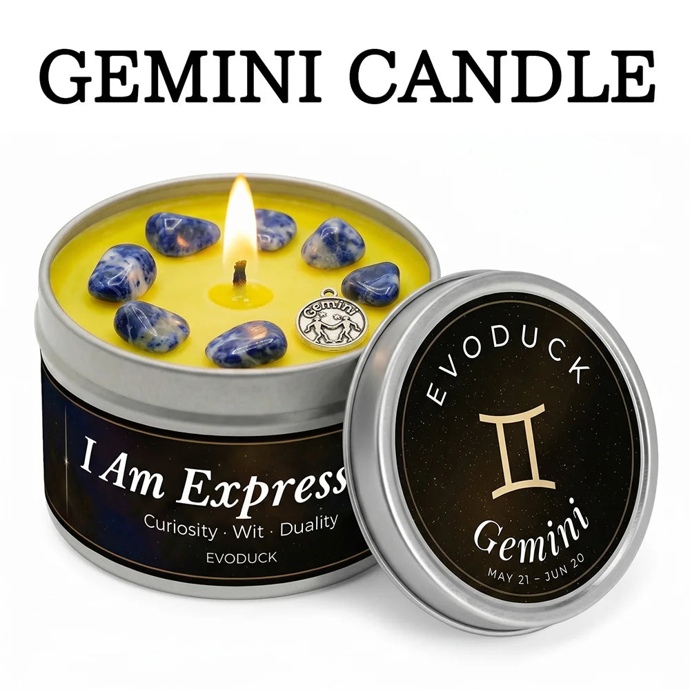 aurus Zodiac Scented Candle, Botanical Vanilla, Astrology Aromatherapy Candle in Tin, Home Fragrance Decor Birthday Gift, 3oz