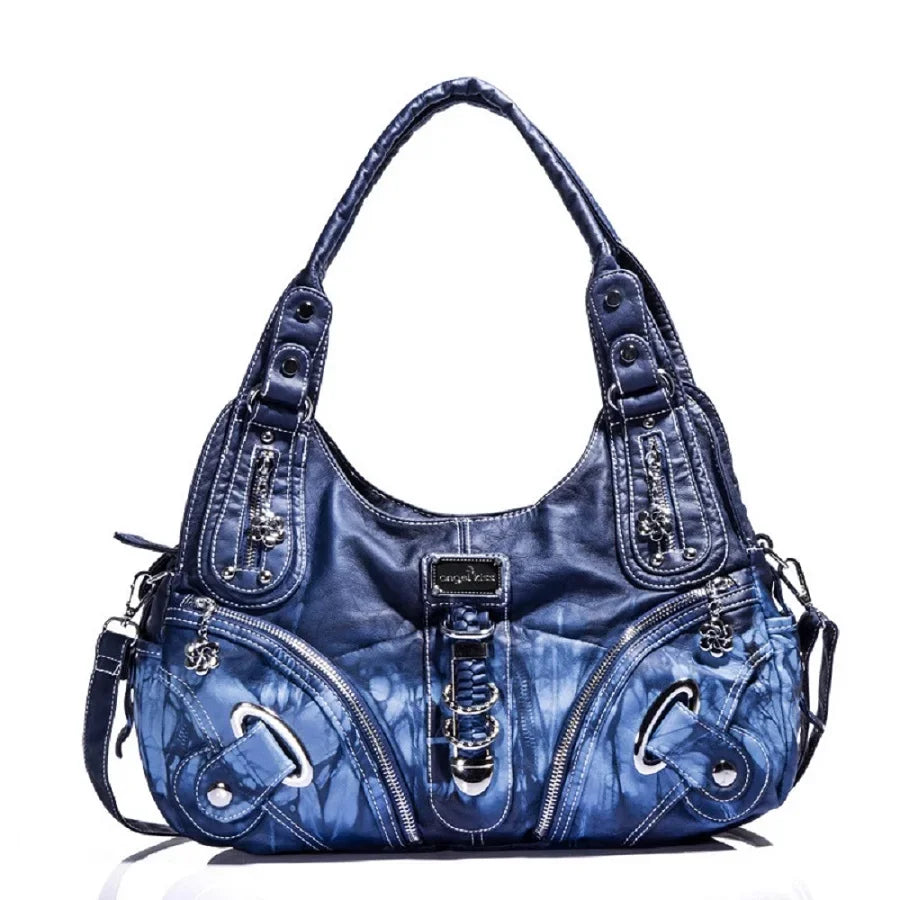 Angel kiss Women Handhag Large Fashion Shoulder bags Vintage Shoulder Bags Female Top-handle Tote Bag Large Purse