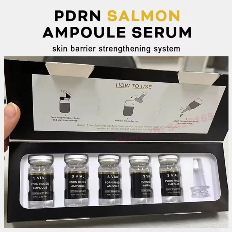 10ML﻿ Best  PDRN Salmon DNA+ 1% HA Serum For Plumping Firming & Glass Skin PDRN Peptides Age-Defying HA Serum Korean Skin Care