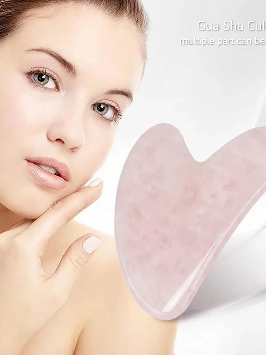Heart Shape SPA Massage Beeswax Gua sha Scraping Massage Scraper Face Massager Acupuncture Guasha Board Massager for face 1pcs