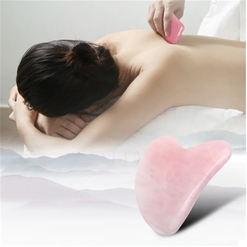 Heart Shape SPA Massage Beeswax Gua sha Scraping Massage Scraper Face Massager Acupuncture Guasha Board Massager for face 1pcs