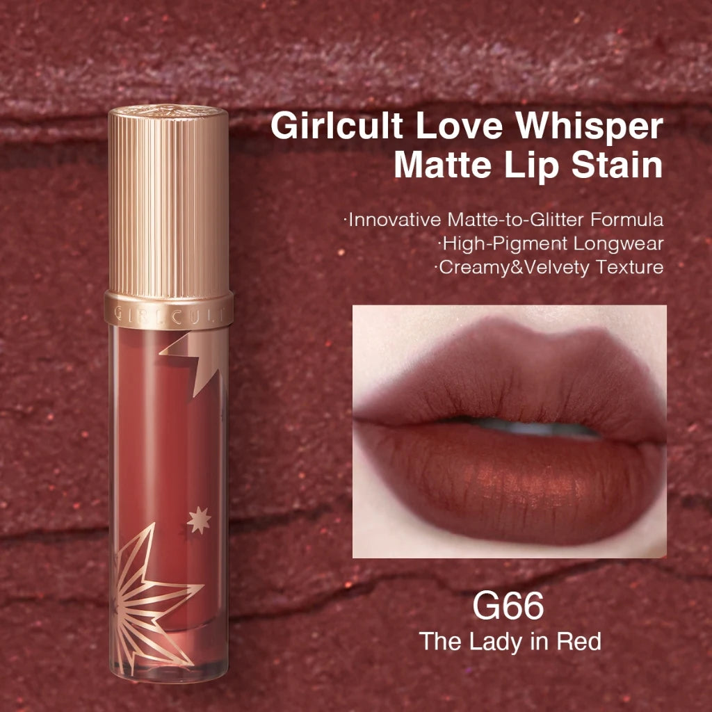Girlcult Lip Cream Mud Thin Matte Soft Mist Velvet Liquid Lipstick Longlasting Transfer Proof 3.8g Makeup Cosmetics