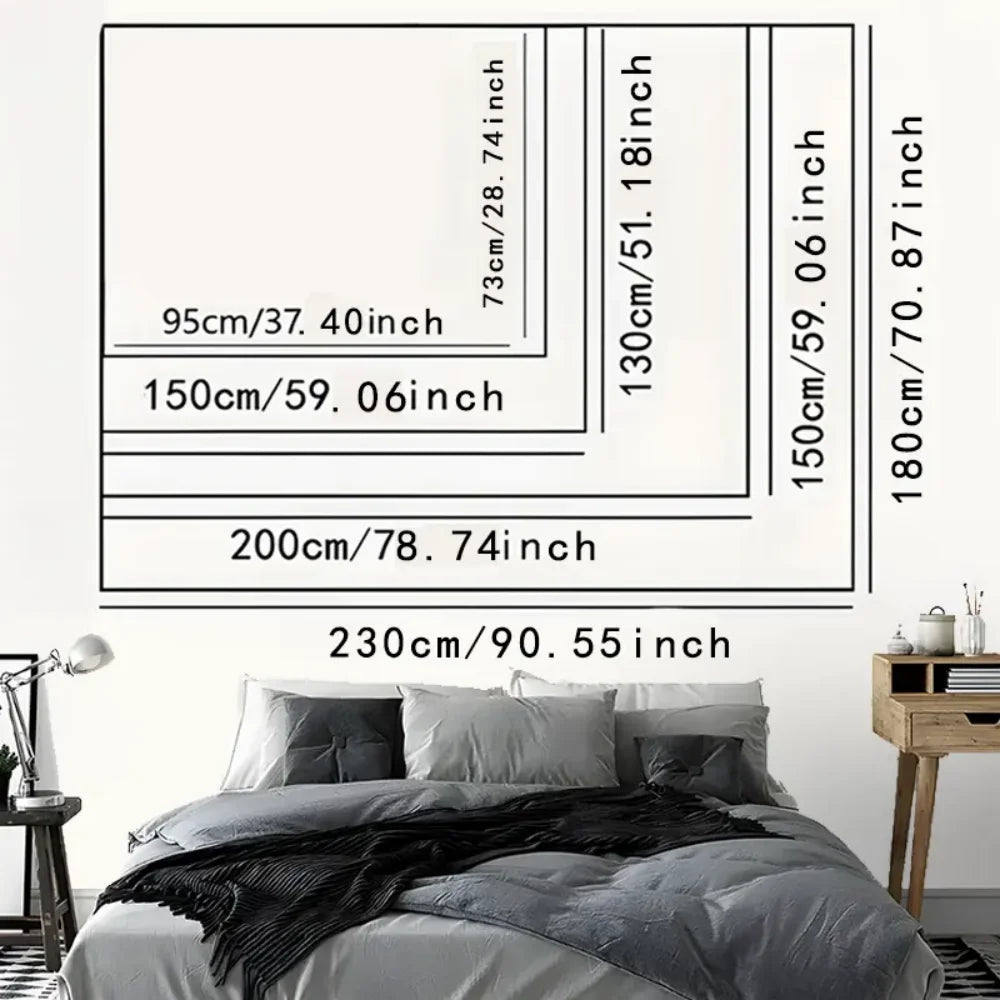 VIKAMA Gothic Crow Tapestry Retro Dark Print, Edgy Bedroom & Studio Background Decoratrion Tapestry