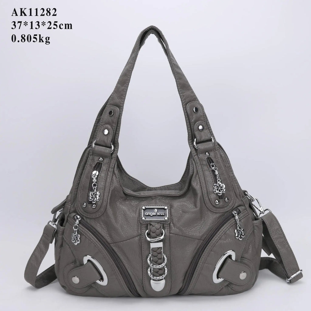 Angelkiss Frauen Handtaschen Mode Schulter Tasche Große Tote Top-griff Shopping-Pack Multifunktionale Satchel Dame Geldbeutel