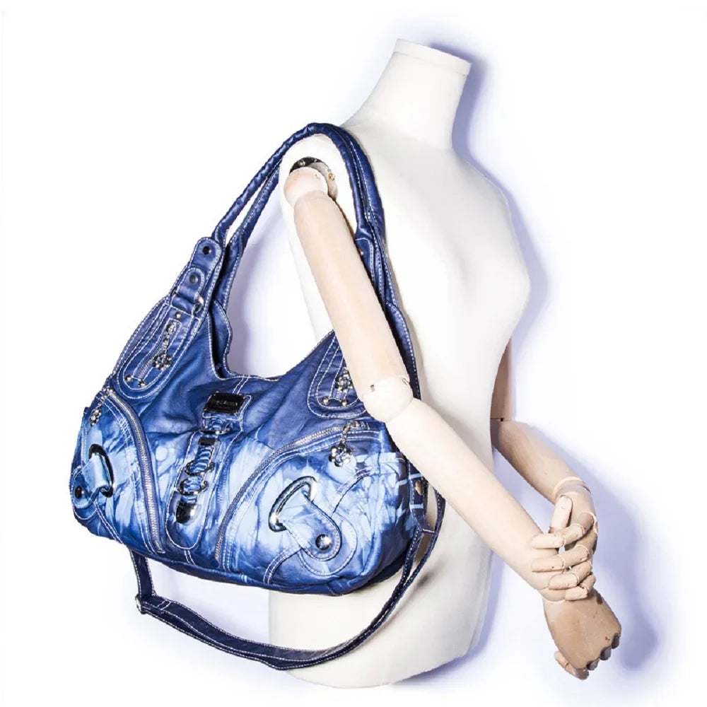 Angel kiss Women Handhag Large Fashion Shoulder bags Vintage Shoulder Bags Female Top-handle Tote Bag Large Purse