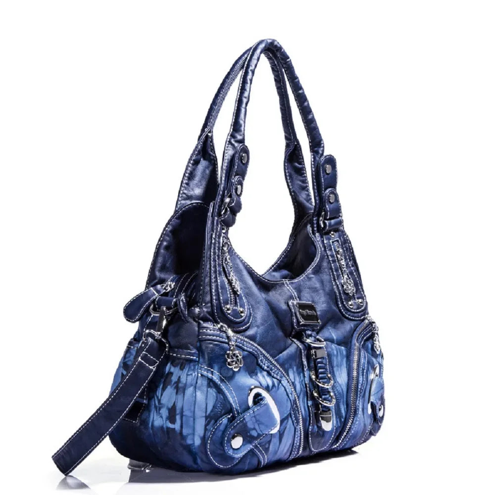 Angel kiss Women Handhag Large Fashion Shoulder bags Vintage Shoulder Bags Female Top-handle Tote Bag Large Purse