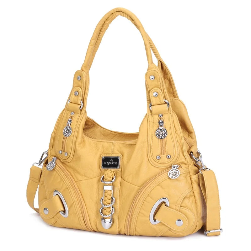 Angelkiss Frauen Handtaschen Mode Schulter Tasche Große Tote Top-griff Shopping-Pack Multifunktionale Satchel Dame Geldbeutel
