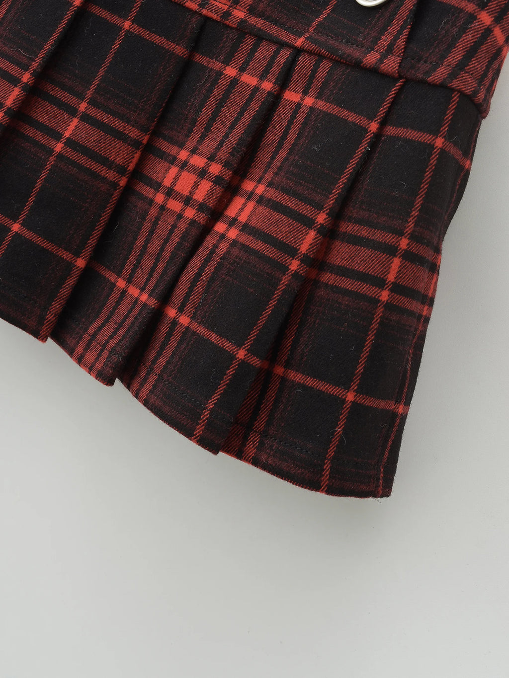 Summer Mini Skirts For Woman Vintage Korean Fashion Red Plaid Skirt Women Y2k Clothes Skirts Buttons Pleated Skirts Preppy Style