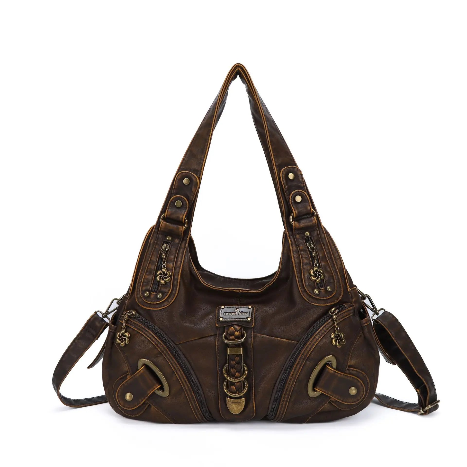 Angelkiss Frauen Handtaschen Mode Schulter Tasche Große Tote Top-griff Shopping-Pack Multifunktionale Satchel Dame Geldbeutel
