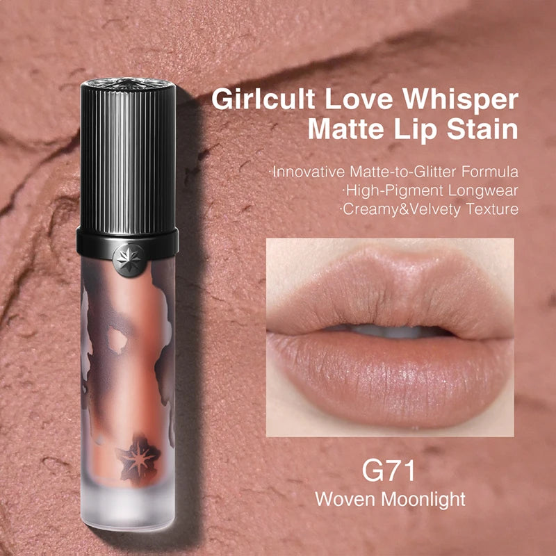 Girlcult Lip Cream Mud Thin Matte Soft Mist Velvet Liquid Lipstick Longlasting Transfer Proof 3.8g Makeup Cosmetics