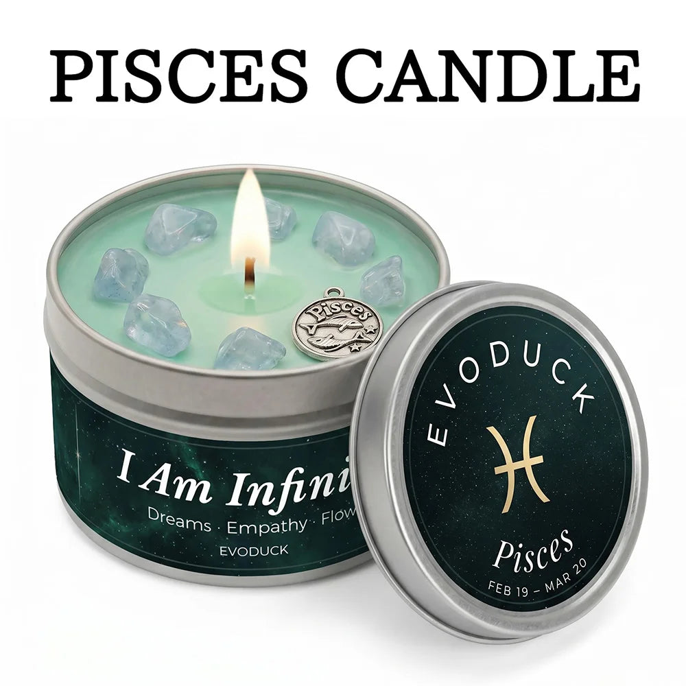 aurus Zodiac Scented Candle, Botanical Vanilla, Astrology Aromatherapy Candle in Tin, Home Fragrance Decor Birthday Gift, 3oz