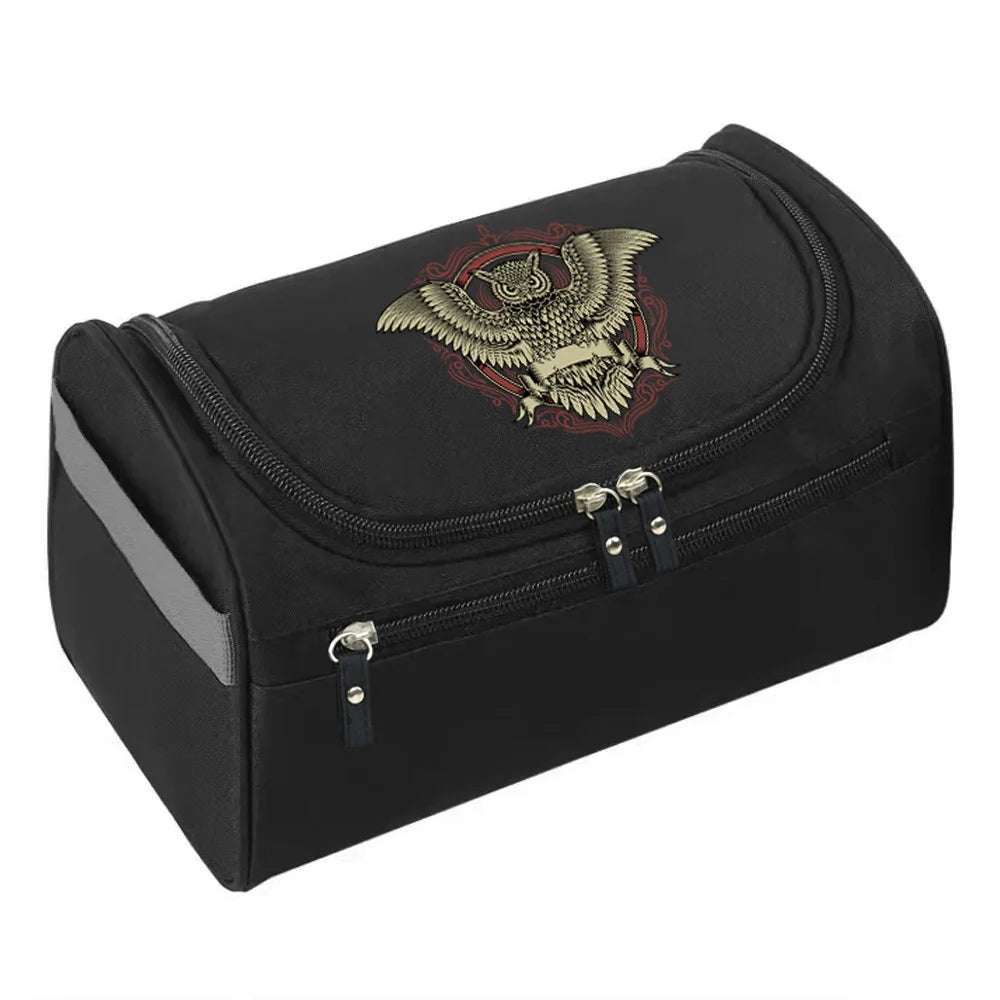 2023 MakeUp Wash Pouch Women's Travel Toiletries Bag Hook Up Cosmetic Bags Men Zipper Handbag Make Up Case Skull Print Organizer