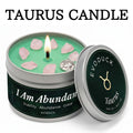 aurus Zodiac Scented Candle, Botanical Vanilla, Astrology Aromatherapy Candle in Tin, Home Fragrance Decor Birthday Gift, 3oz