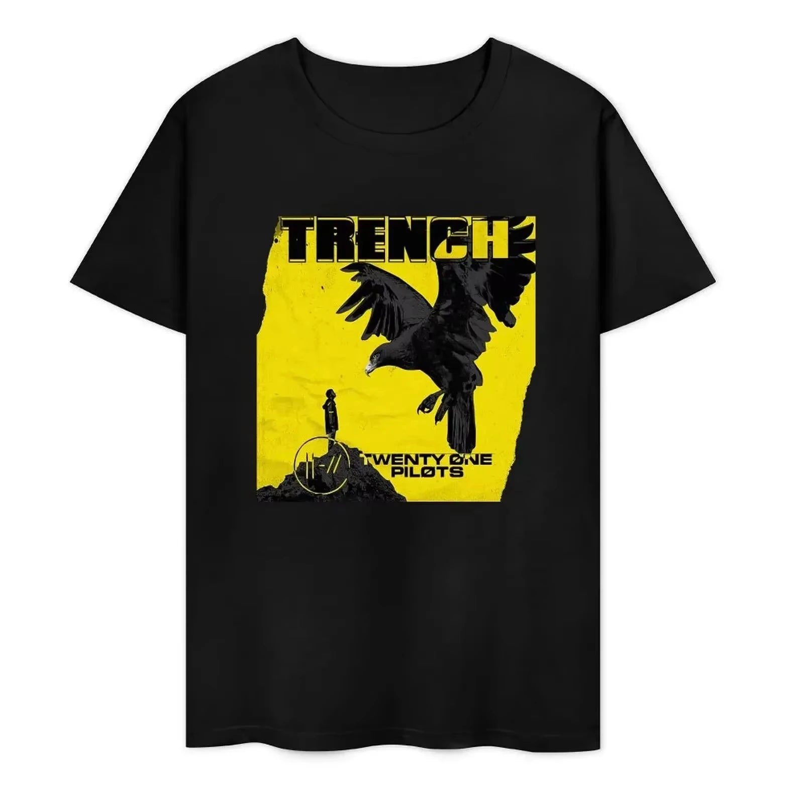 Twenty One Pilots Band World Tour Back T-shirt Women Men Short Sleeve Oversized Rapper Hip Hop Punk Street Harajuku Unisex Tees