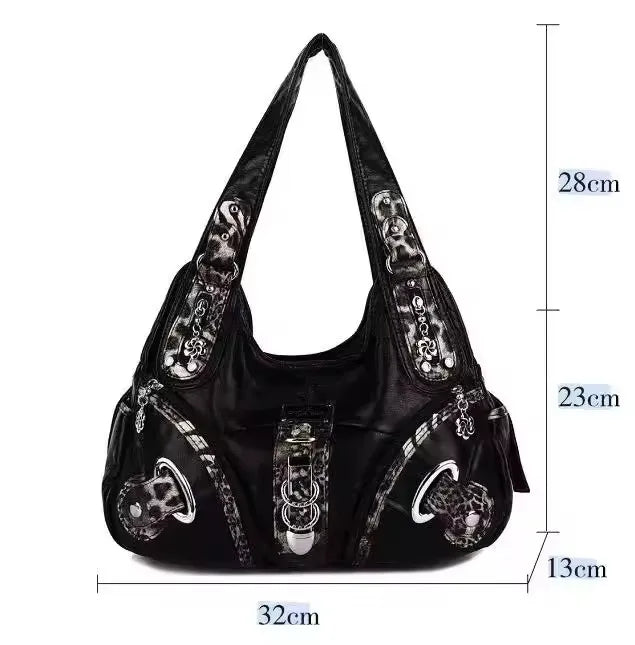 Angel kiss Women Handhag Large Fashion Shoulder bags Vintage Shoulder Bags Female Top-handle Tote Bag Large Purse