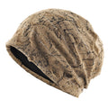 Distressed marble print Beanie Men Unisex Vintage Streetwear Hip Hop Hat Women's Spring Fall Knit Cap For Casual Sport
