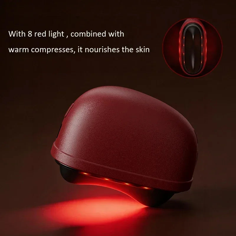 Electric Gua Sha Massager with LED Light Bian Stone Scraping Massage Tool for Face Neck Back Skin Care Lift