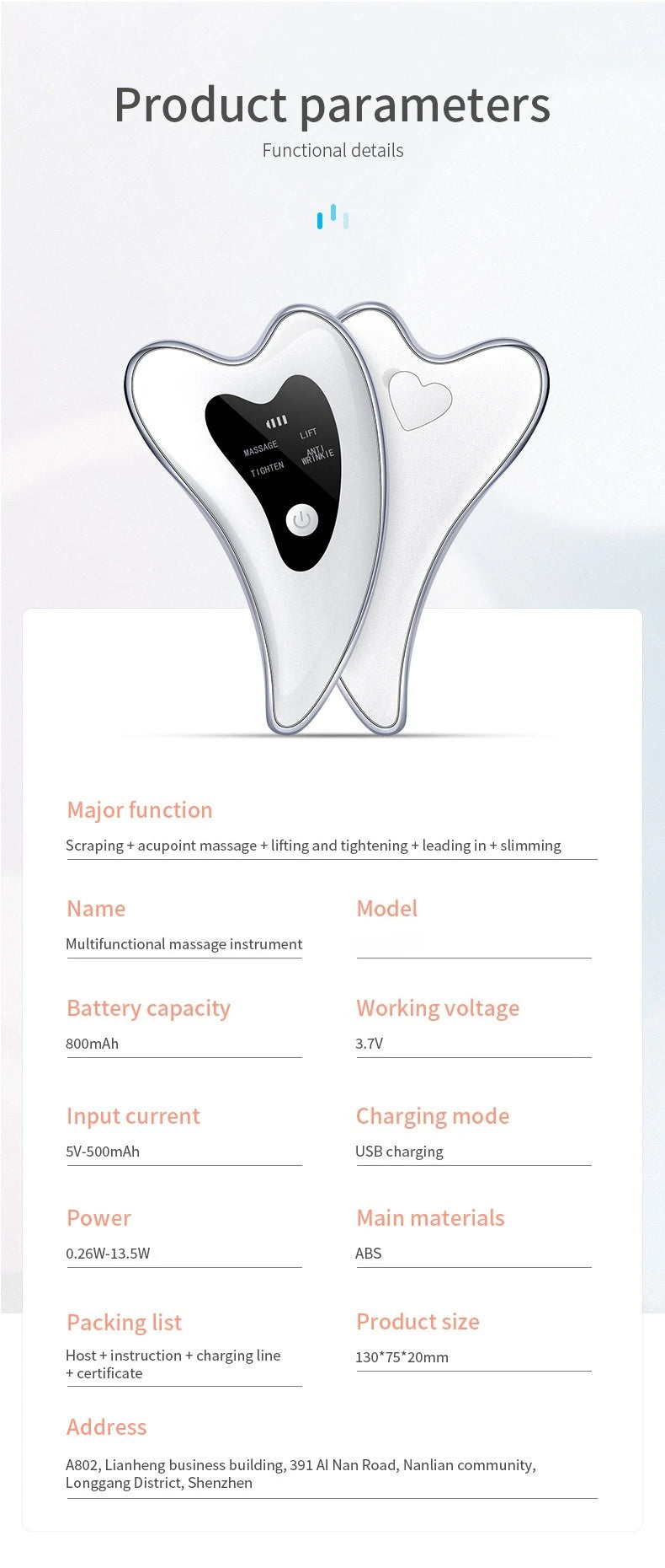 4 in 1 Electric Gua Sha Face Massager Heated Vibration Facial Scraping Tools Anti Wrinkles Double Chin Skin Face Lifting Device