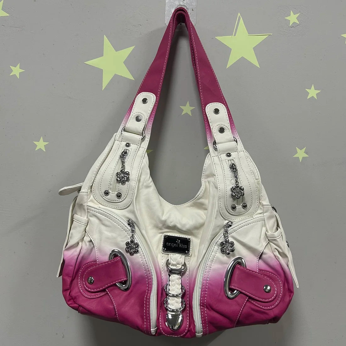Angel kiss Women Handhag Large Fashion Shoulder bags Vintage Shoulder Bags Female Top-handle Tote Bag Large Purse
