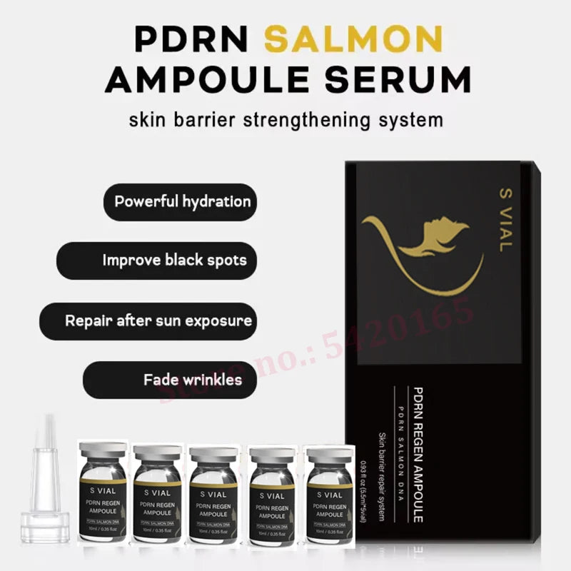 10ML﻿ Best  PDRN Salmon DNA+ 1% HA Serum For Plumping Firming & Glass Skin PDRN Peptides Age-Defying HA Serum Korean Skin Care