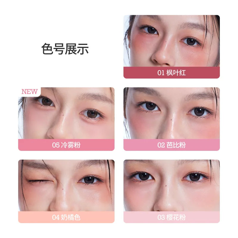 I wawa Bang Bang Liquid Blush,Cheek & Lip Tint,Natural Water Glow Dewy Finish,Long-Lasting Face Makeup Blusher Stick