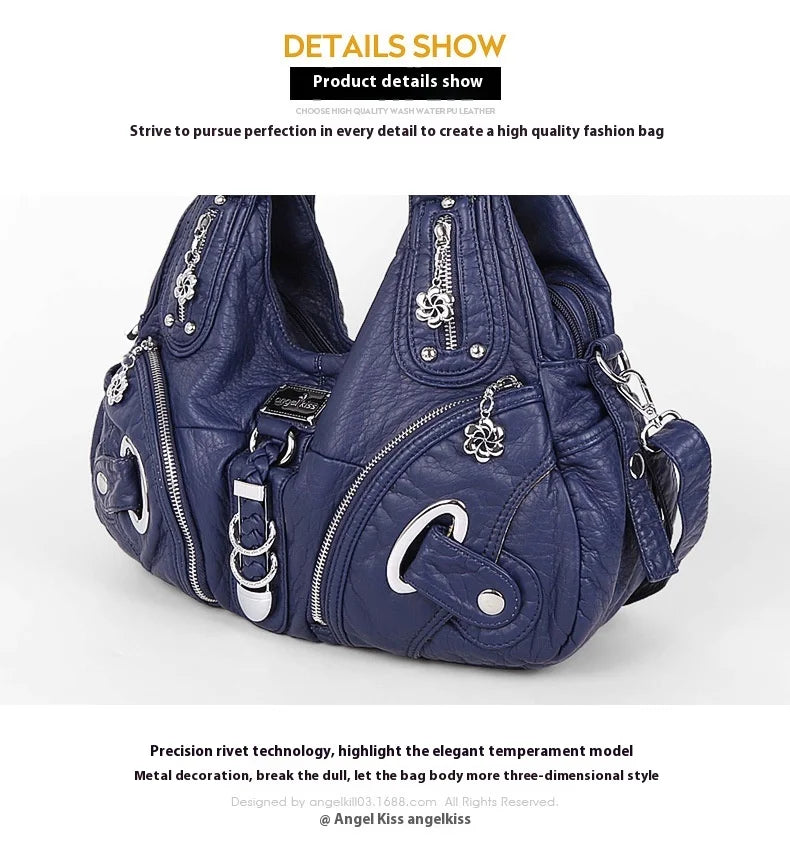 Angelkiss Frauen Handtaschen Mode Schulter Tasche Große Tote Top-griff Shopping-Pack Multifunktionale Satchel Dame Geldbeutel