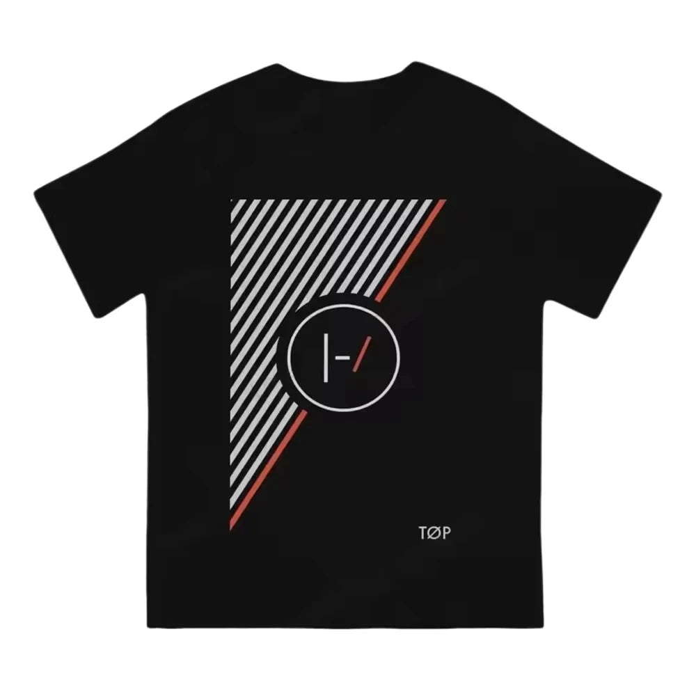 Twenty One Pilots Band World Tour Back T-shirt Women Men Short Sleeve Oversized Rapper Hip Hop Punk Street Harajuku Unisex Tees