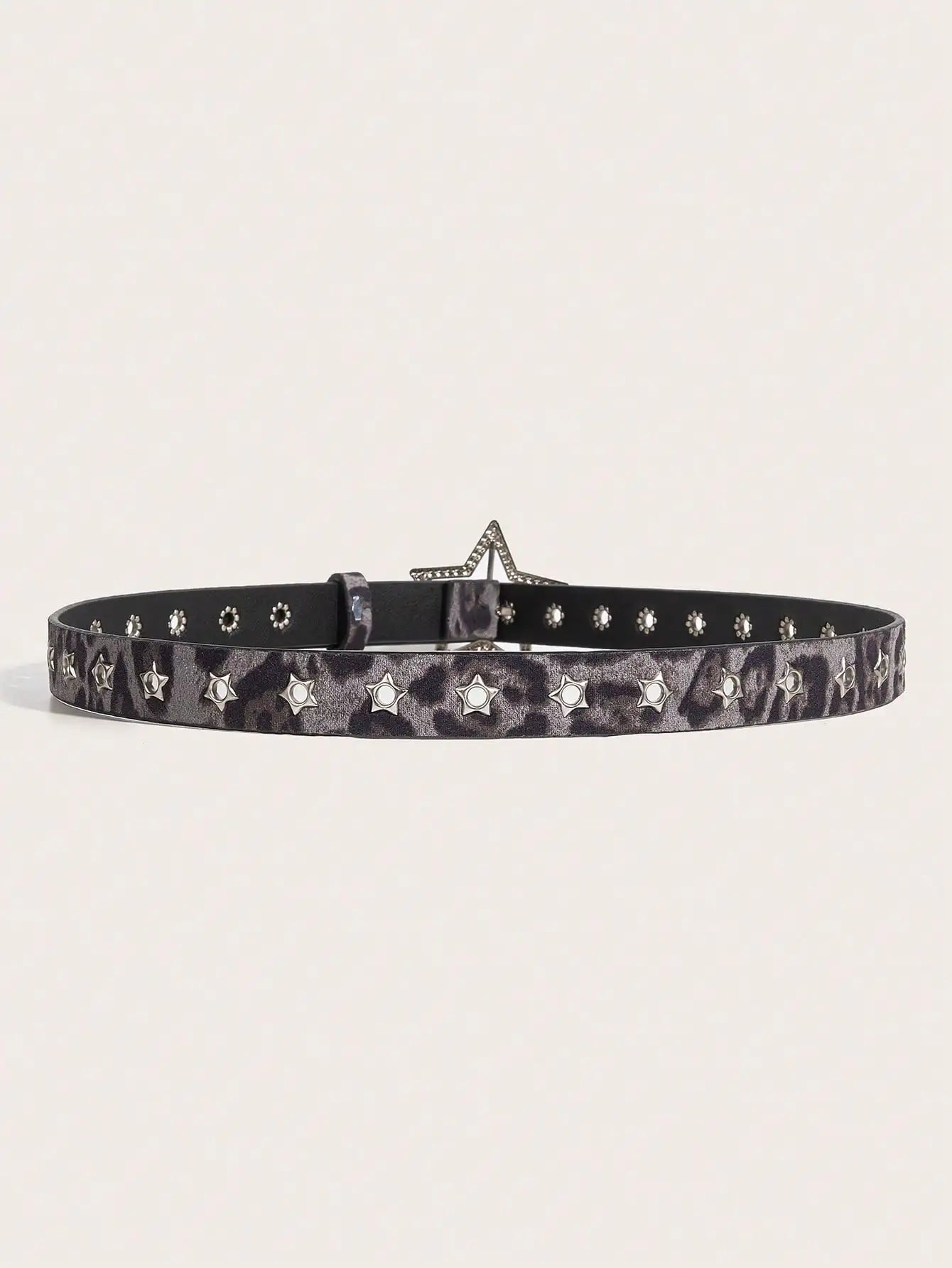 1pc Women's Y2K Star Studded Metal Hollow Star Belt, Suitable for Casual Daily Wear