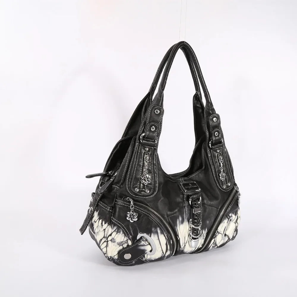 Angel kiss Women Handhag Large Fashion Shoulder bags Vintage Shoulder Bags Female Top-handle Tote Bag Large Purse