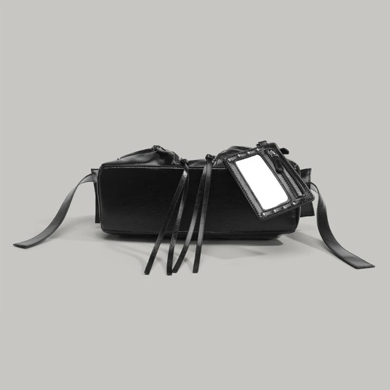New Fashion Rivet Motorcycle Bag Casual Ladies Versatile Texture Handbag Fashionable Commuting Versatile Shoulder Messenger Bag
